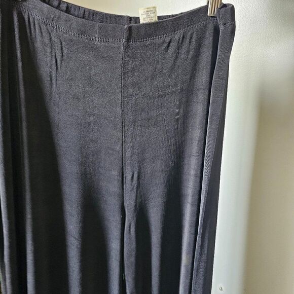 EUC VINTAGE LINDEN HILL BLACK SLINKY SOFT STRAIGHT PANTS SIZE M - Picture 3 of 16